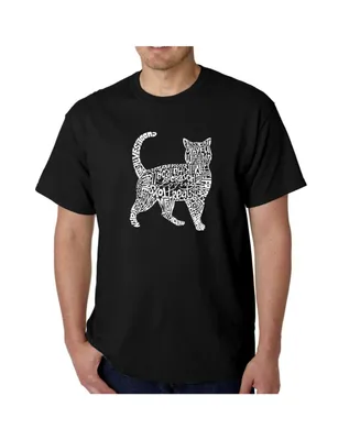 La Pop Art Men's Word T-Shirt - Cat