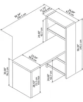 Kathy Ireland Office by Bush Furniture Echo Craft Table