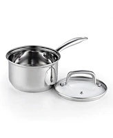 Cook N Home 2-Quart Stainless Steel Saucepan, Silver