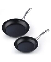 Cooks Standard Fry Saute Omelet 2 Piece Nonstick Hard Anodized Pan Set, Model 02618