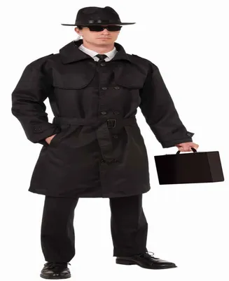 BuySeasons Men's Secret Spy Trench Coat Costume
