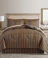 Odyssey Scroll/Stripe Reversible 8 Pc. Comforter Sets, Exclusively at Macy's