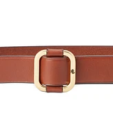 Lauren Ralph Women's Leather Slide-Buckle Belt