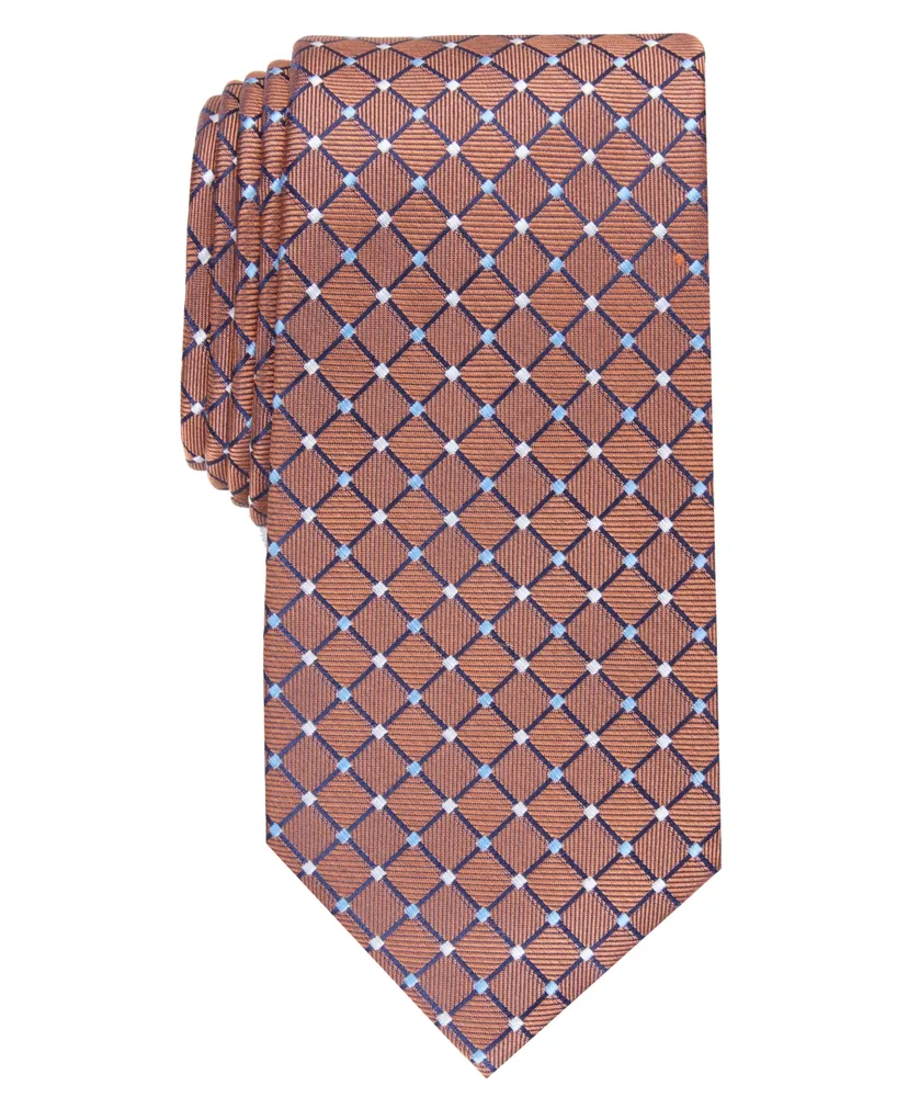 Club Room Men's Classic Grid Tie, Created for Macy's