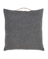 Saro Lifestyle Handle Chenille Decorative Pillow, 18" x