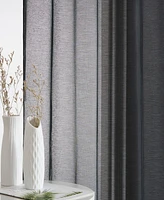 Hlc.me 2 Piece Semi Sheer Voile Window Curtain Drapes Grommet Panels for Bedroom