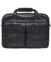 Mancini Buffalo Collection Double Compartment Laptop Briefcase