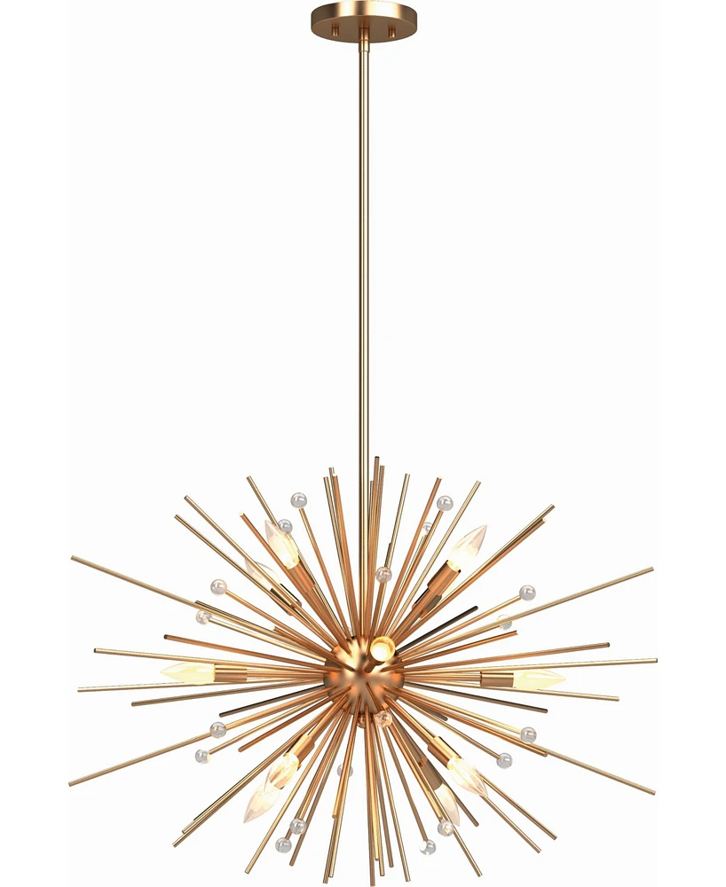 Volume Lighting Alice 12-Light Down Rod Chandelier