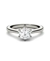 Moissanite Solitaire Engagement Ring 1/2 ct. t.w. Diamond Equivalent 14k White Gold