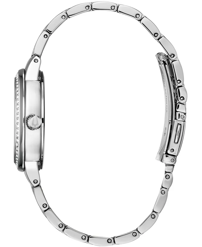 Bulova Women's Phantom Stainless Steel & Crystal Bracelet Watch 32.5mm