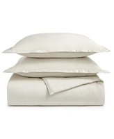 Charter Club Damask 550 Thread Count 100% Cotton 3-Pc. Duvet Cover Set, Full/Queen, Exclusively at Macy's