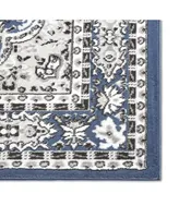 Global Rug Design Loma LOM01 Dark Blue 7'8" x 10'7" Area Rug