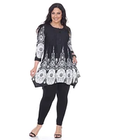 White Mark Plus Dulce Tunic Top