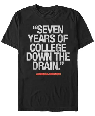 Animal House National Lampoon's Men's Bluto 7 Years Of College Short Sleeve T-Shirt