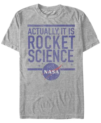 Nasa Men's Actually It Is Rocket Science Short Sleeve T-Shirt