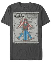 Where's Waldo? Men's Vitruvian Waldo Short Sleeve T-Shirt