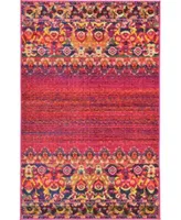 Bayshore Home Sana San3 Fuchsia Area Rug Collection