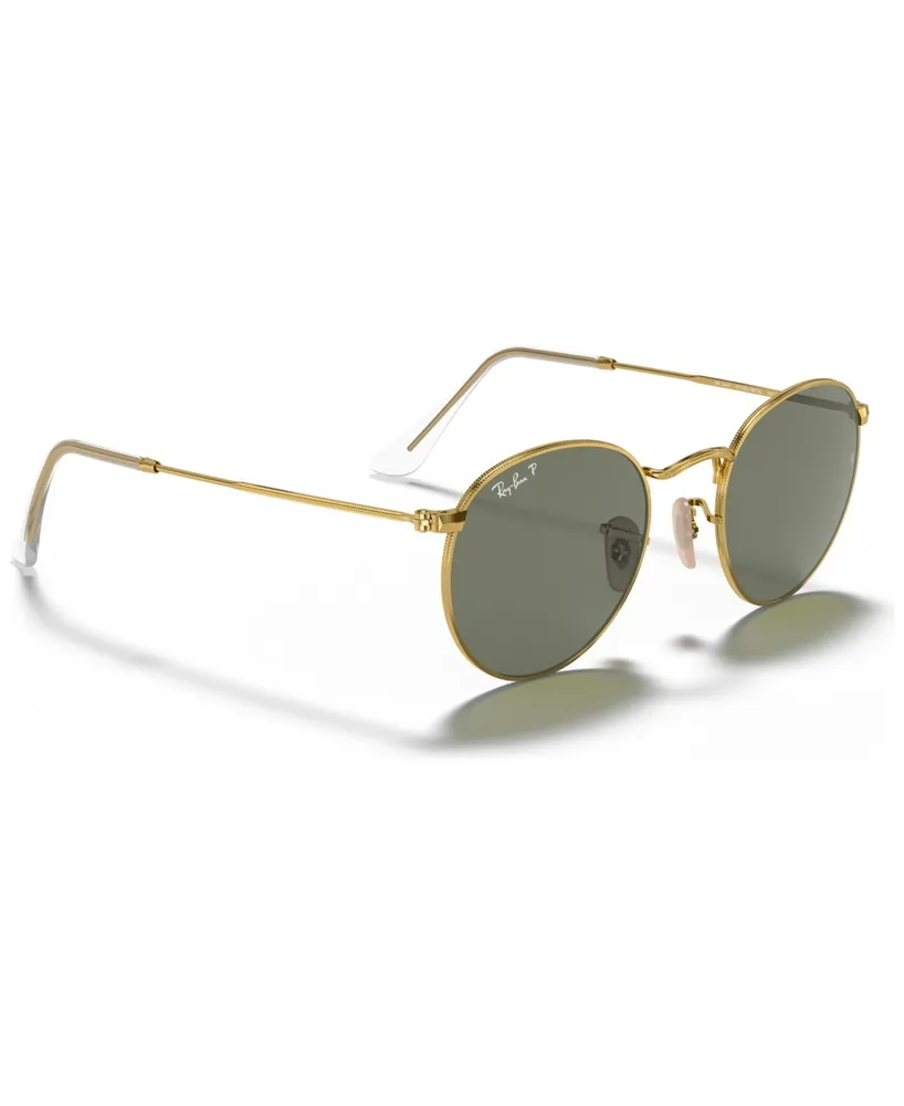 Ray-Ban Round Metal Polarized Sunglasses, RB3447 50