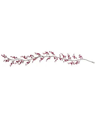 Nearly Natural 6' Red Berry Artificial Garland, Set of 2