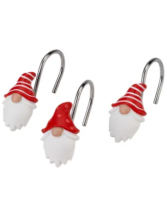 Avanti Gnome Walk Holiday Resin 12-Pc. Shower Curtain Hooks