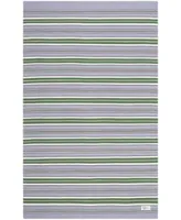 Lauren Ralph Lauren Leopold Stripe LRL2462G Lilac Outdoor Area Rug Collection