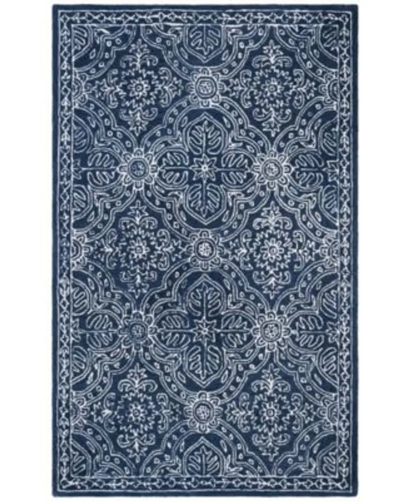 Lauren Ralph Lauren Etienne Lrl6603n Navy Ivory Area Rug Collection