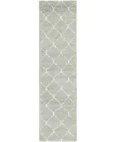 Bayshore Home Fazil Shag Faz5 Light Green Area Rug Collection