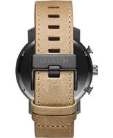 Mvmt Men's Chrono Sandstone Leather Strap Watch 45mm