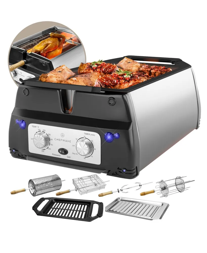 ChefWave Sosaku Smokeless Infrared Rotisserie Indoor Tabletop Grill