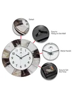 Infinity Instruments Modern Marble Wall Clock