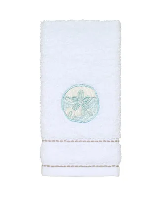 Avanti Farmhouse Shell Embroidered Cotton Fingertip Towel, 11" x 18"