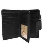 Mancini Casablanca Collection Rfid Secure Ladies Clutch Wallet