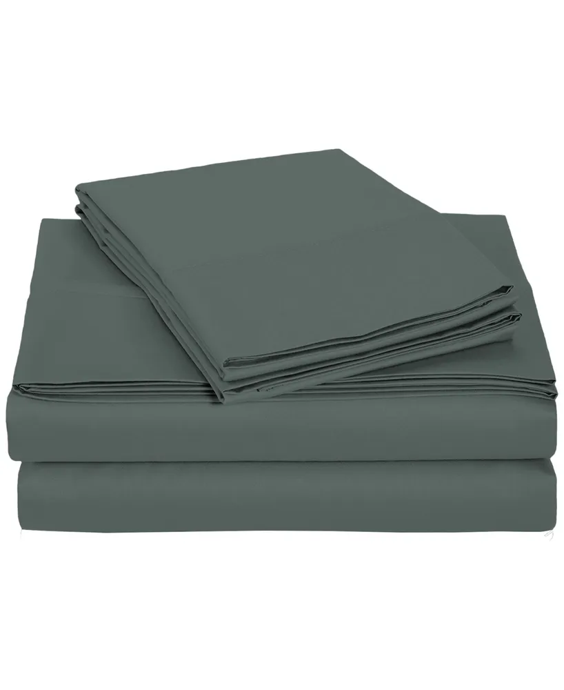 Universal Home Fashions University 6 Piece Solid Full Sheet Set