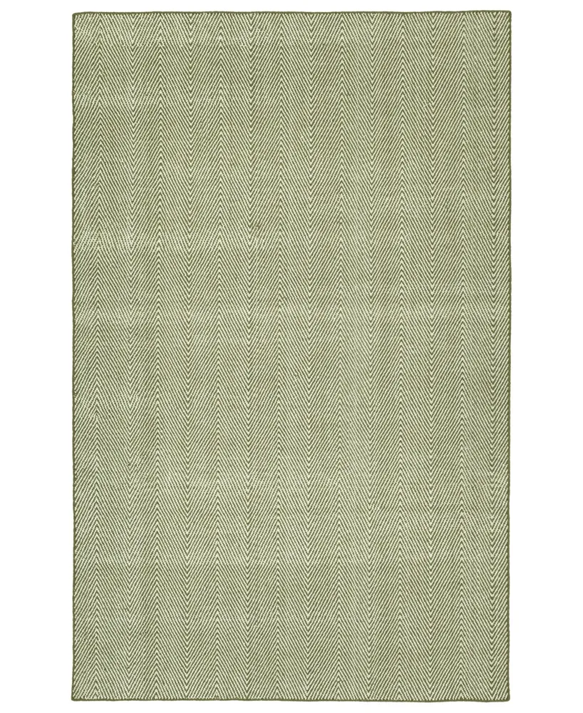 Kaleen Ziggy ZIG01-23 Olive 5' x 7'6" Outdoor Area Rug