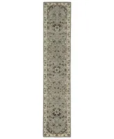 Kaleen Herrera HRA06-75 Gray 2'6" x 12' Runner Rug