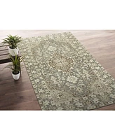 Kaleen Herrera HRA08-75 Gray 5'6" x 8'6" Area Rug