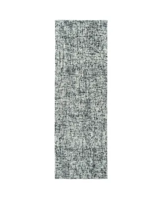 Kaleen Lucero LCO01-38 Charcoal 2'6" x 8' Runner Rug