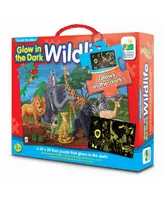 The Learning Journey Puzzle Doubles- Glow In the Dark- Wildlife