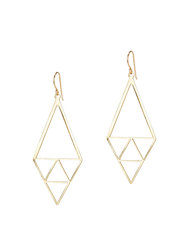 Amorcito Inner Triangle Earrings