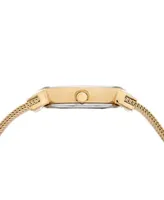 Bering Women's Crystal Gold-Tone Stainless Steel Mesh Bracelet Watch 26mm