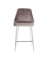 Marcel Chrome Counter Stool, Set of 2