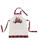 Manor Luxe Santa Claus Riding on Car Christmas Apron