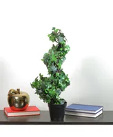 Northlight Potted English Ivy Spiral Artificial Topiary Christmas Tree - Unlit