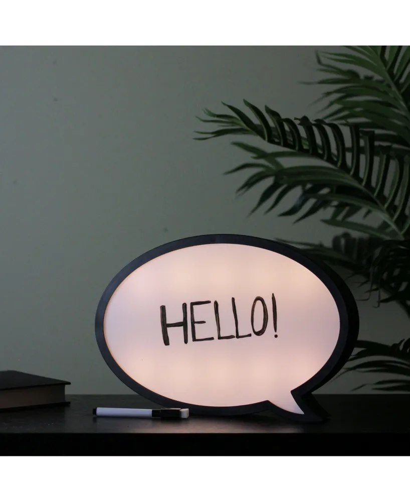 Northlight Battery Operated Led Lighted Speech Bubble Board
