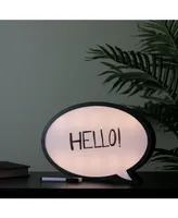 Northlight Battery Operated Led Lighted Speech Bubble Board