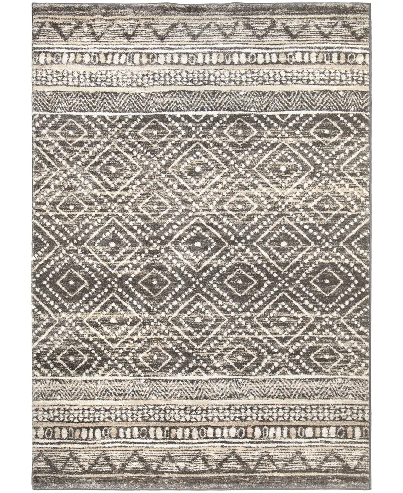 Orian Adagio Coastal Pier Silver Tone 7'8" x 10'10" Area Rug