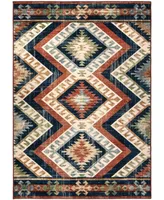 Orian Alexandria Kilim Diamonds Faded Red 6'5" x 9'6" Area Rug