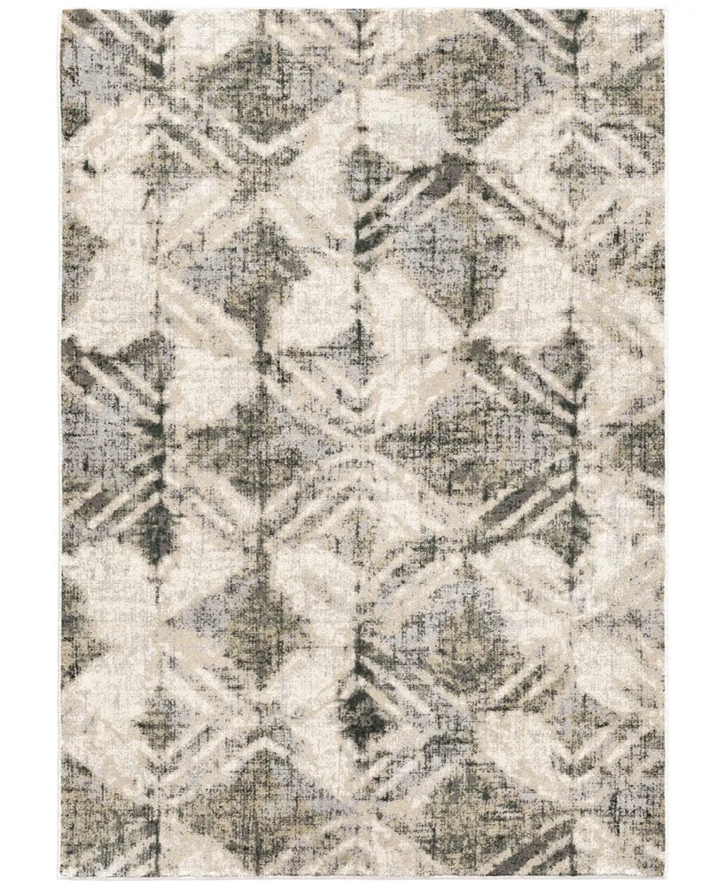 Orian Riverstone Maverick Cloud Gray 7'10" x 10'10" Area Rug