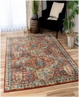 Orian Alexandria Bombay Red 5'1" x 7'6" Area Rug