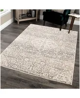 Orian Riverstone Center Kirman Multi 6'7" x 9'6" Area Rug